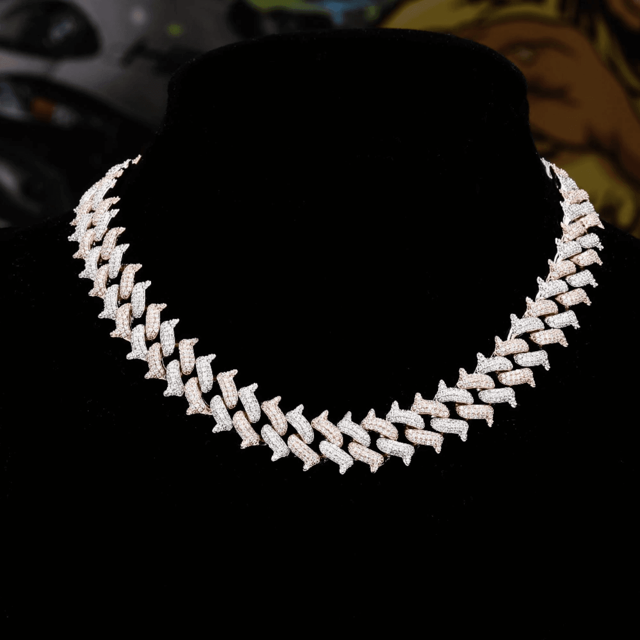 14mm Thorn Cuban Link Chain 18K - ICECI