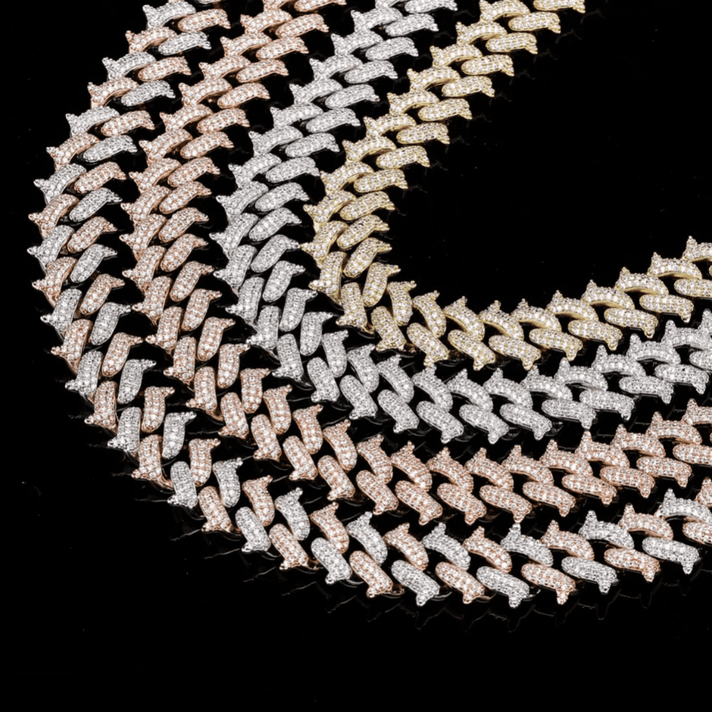 14mm Thorn Cuban Link Chain 18K - ICECI