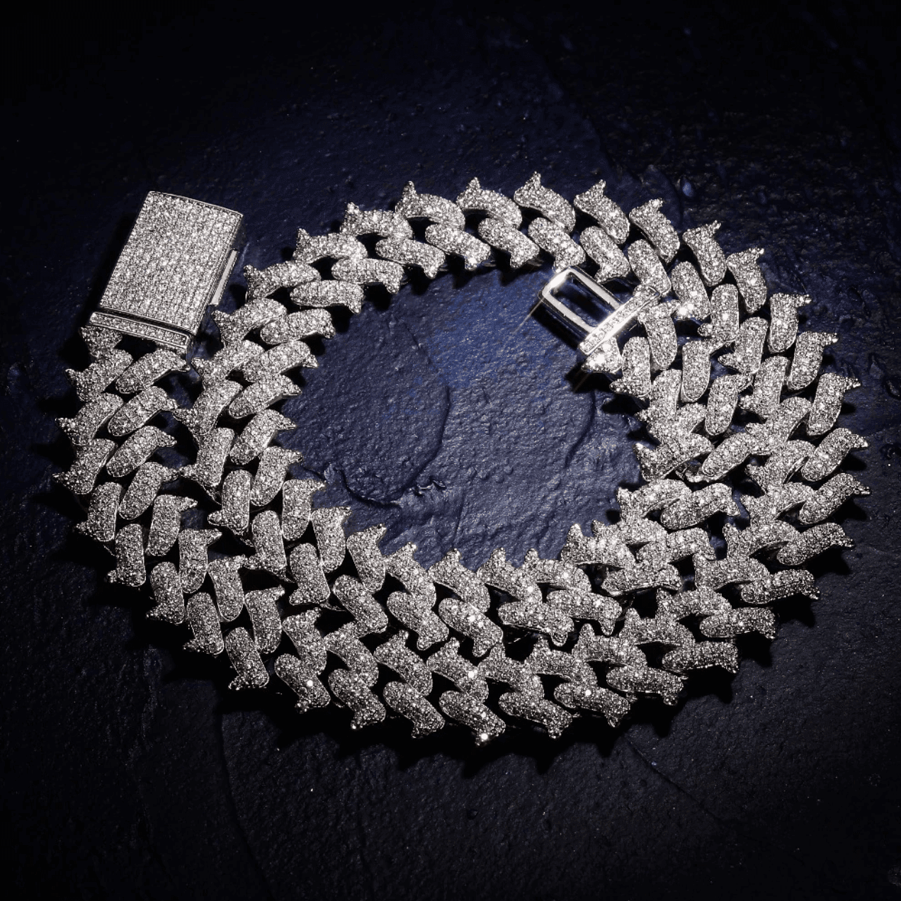 14mm Thorn Cuban Link Chain 18K - ICECI