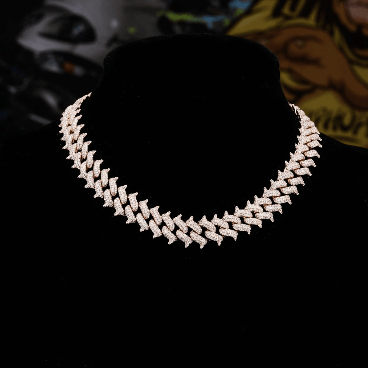 14mm Thorn Cuban Link Chain 18K - ICECI
