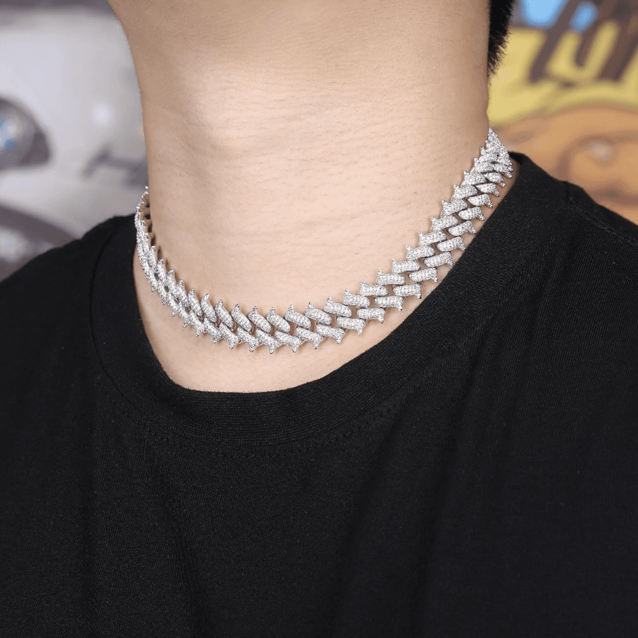 14mm Thorn Cuban Link Chain 18K - ICECI