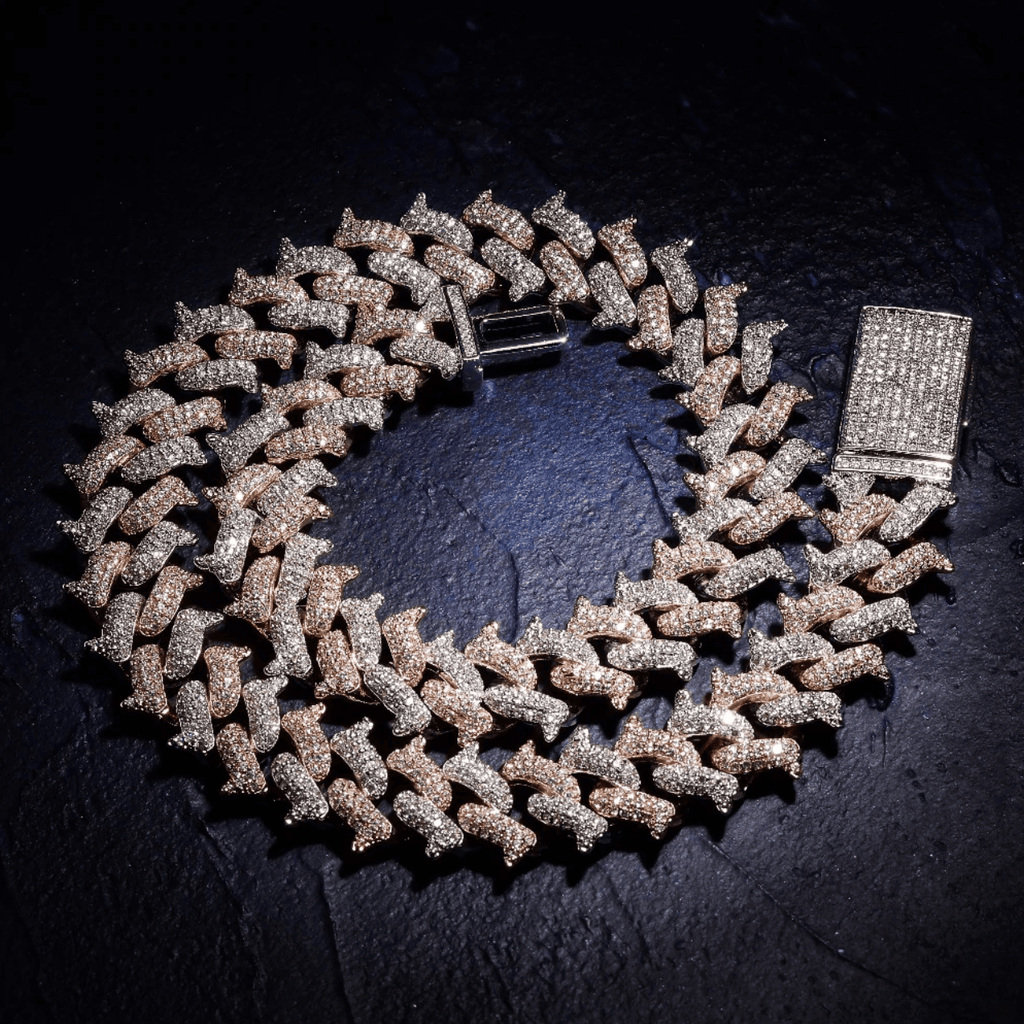 14mm Thorn Cuban Link Chain 18K - ICECI