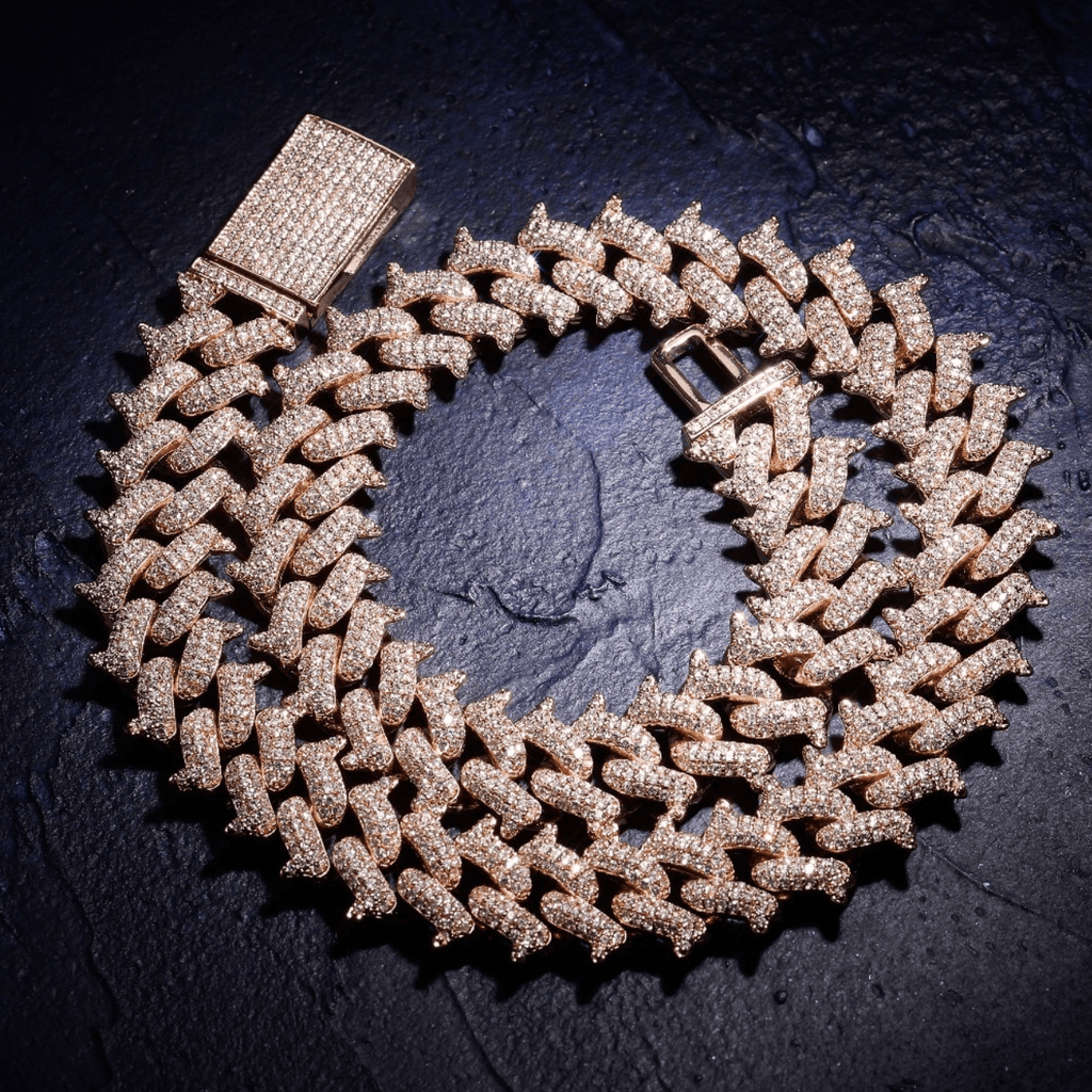 14mm Thorn Cuban Link Chain 18K - ICECI