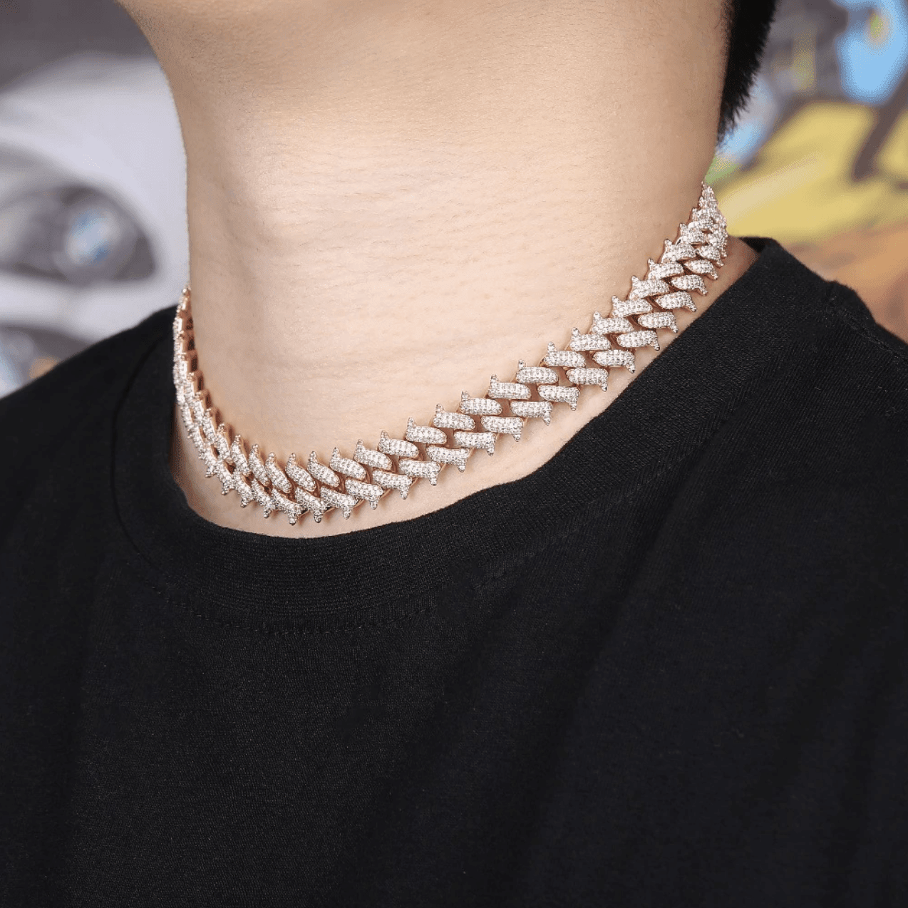 14mm Thorn Cuban Link Chain 18K - ICECI