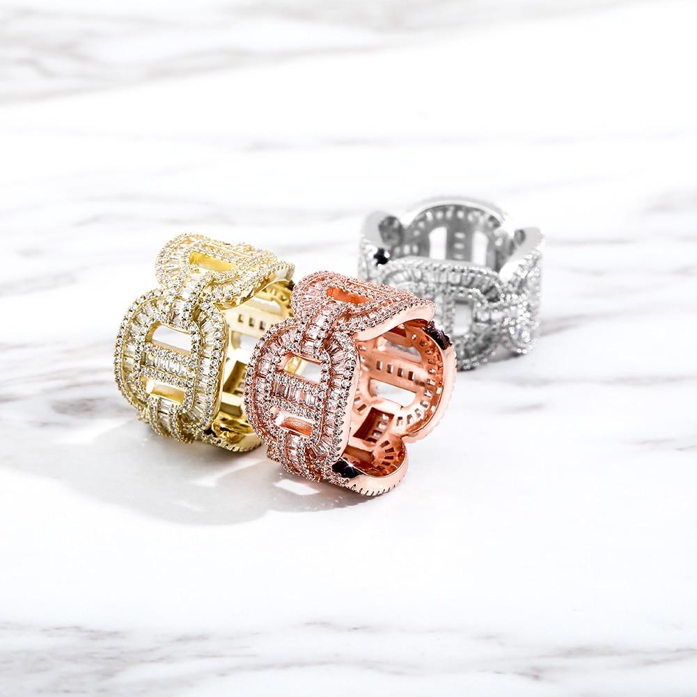 15mm Baguette Mariner Ring 14K - ICECI