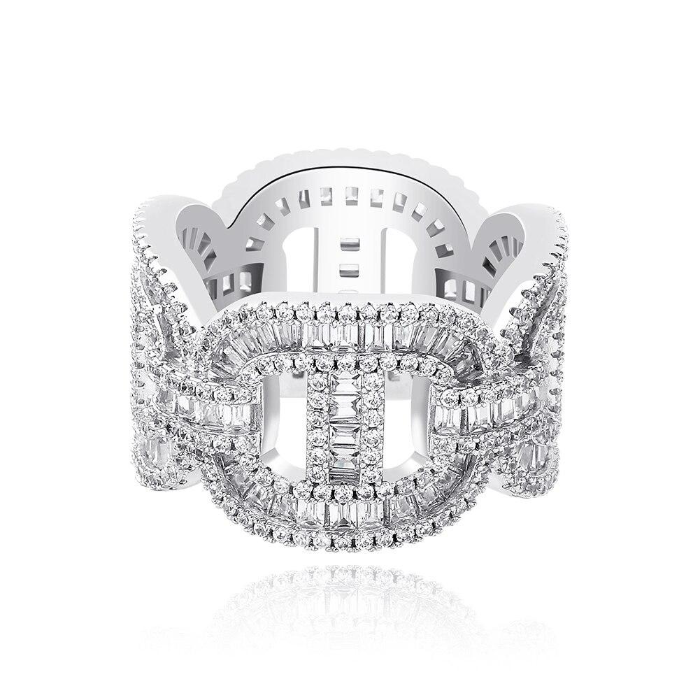 15mm Baguette Mariner Ring 14K - ICECI
