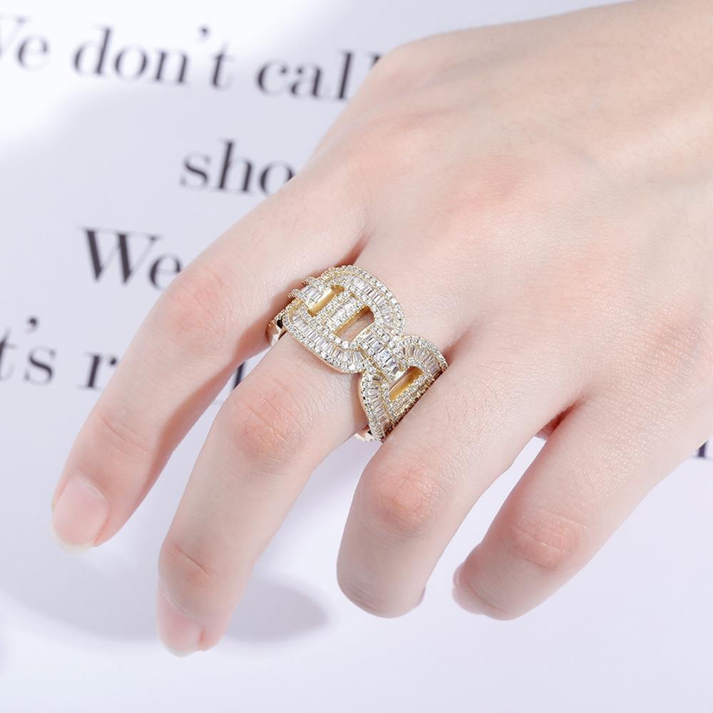 15mm Baguette Mariner Ring 14K - ICECI