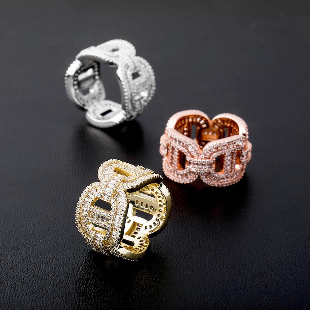 15mm Baguette Mariner Ring 14K - ICECI