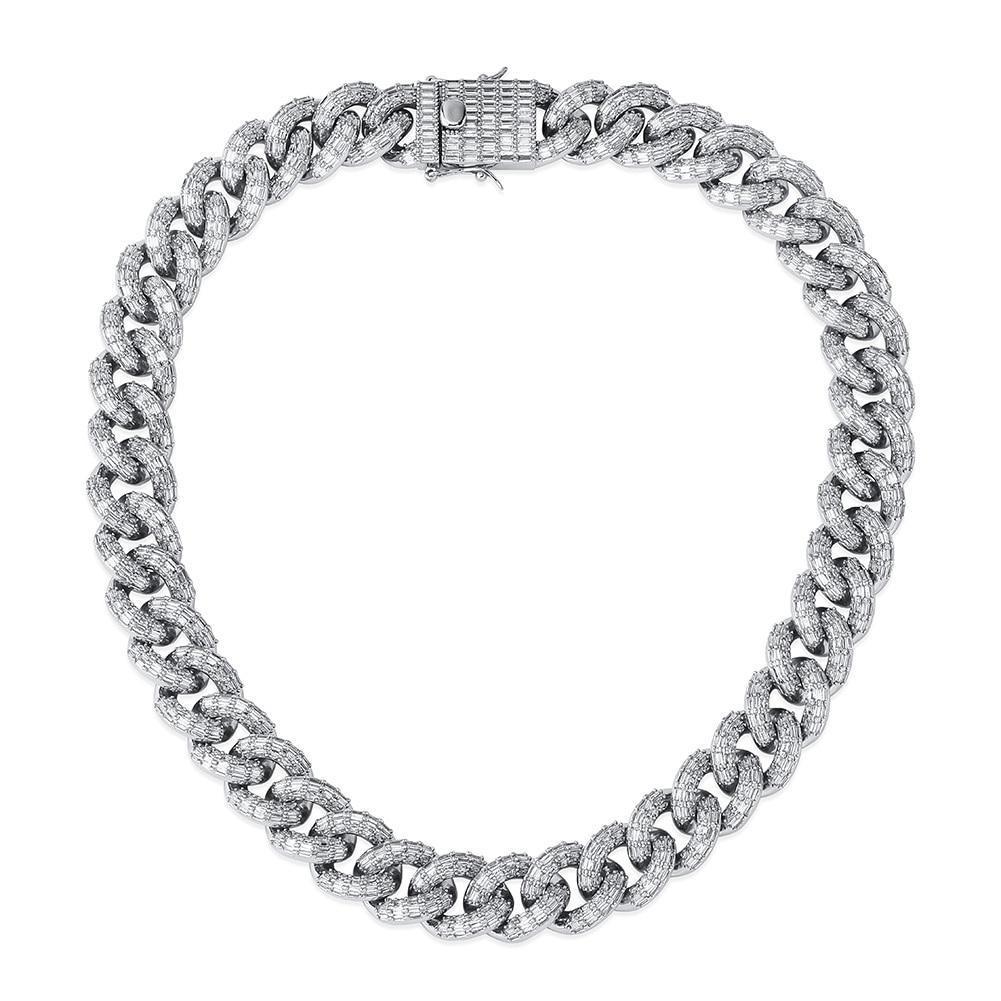 16mm Baguette Cuban Link Chain 14K - ICECI