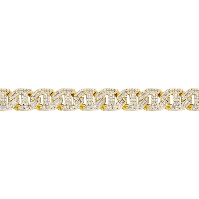 16mm Baguette Link Chain 14K - ICECI
