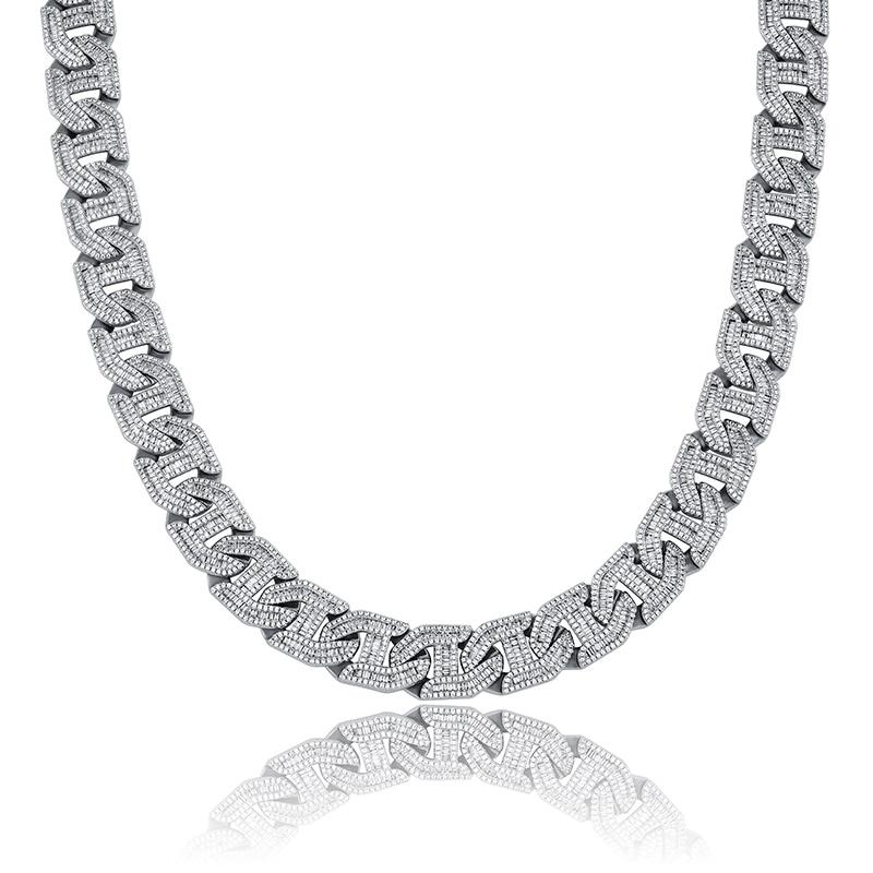 16mm Baguette Link Chain 14K - ICECI