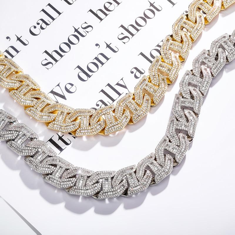 16mm Baguette Link Chain 14K - ICECI