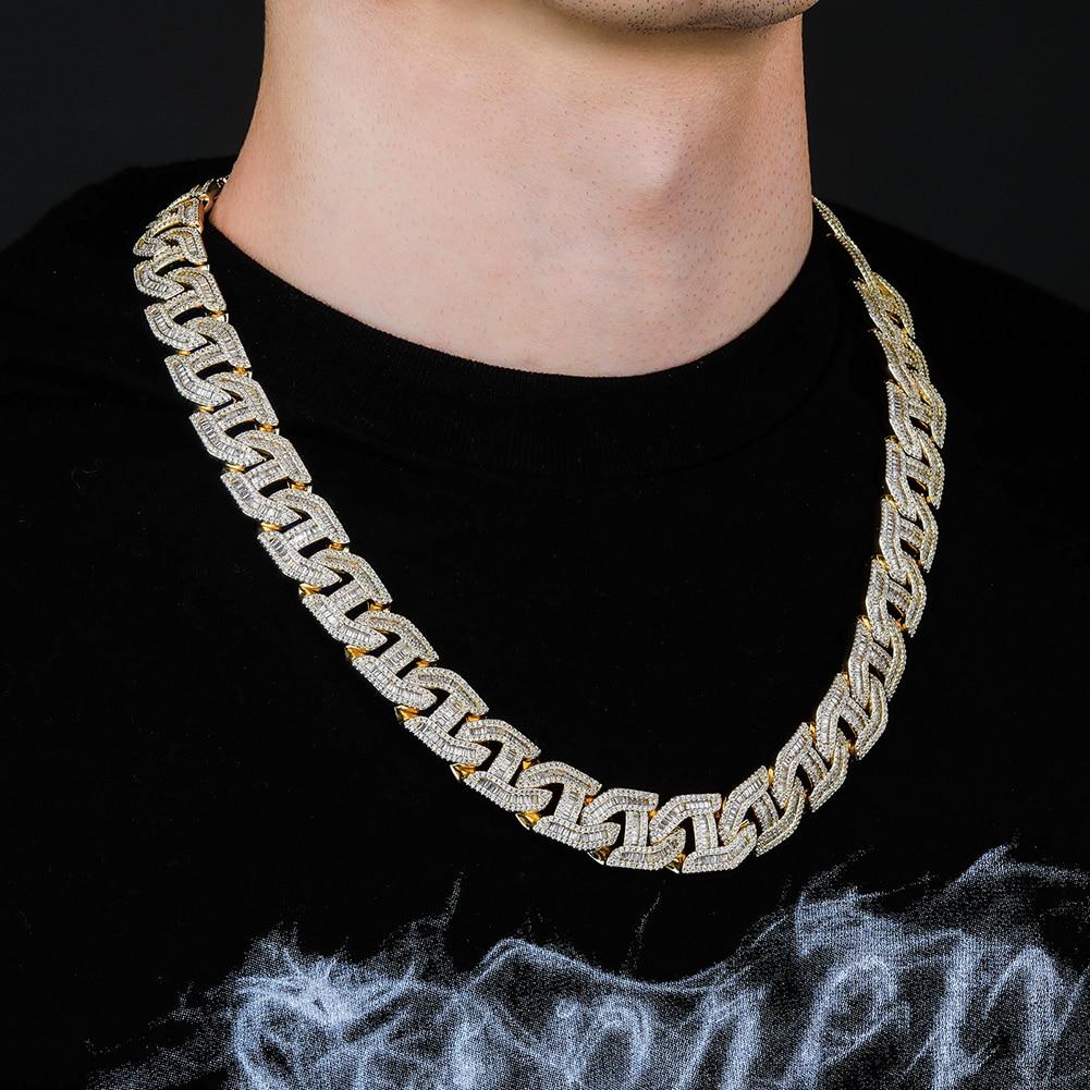 16mm Baguette Link Chain 14K - ICECI