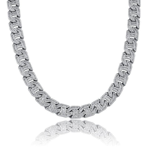 16mm Baguette Link Chain 14K - ICECI