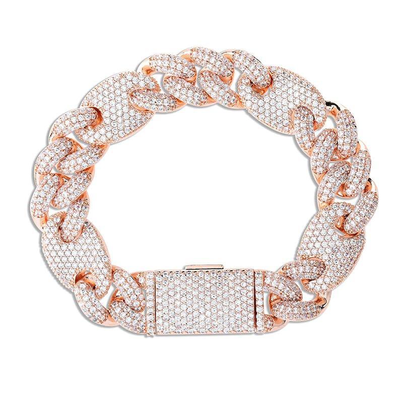 16mm Cuban G - link Bracelet 18K - ICECI