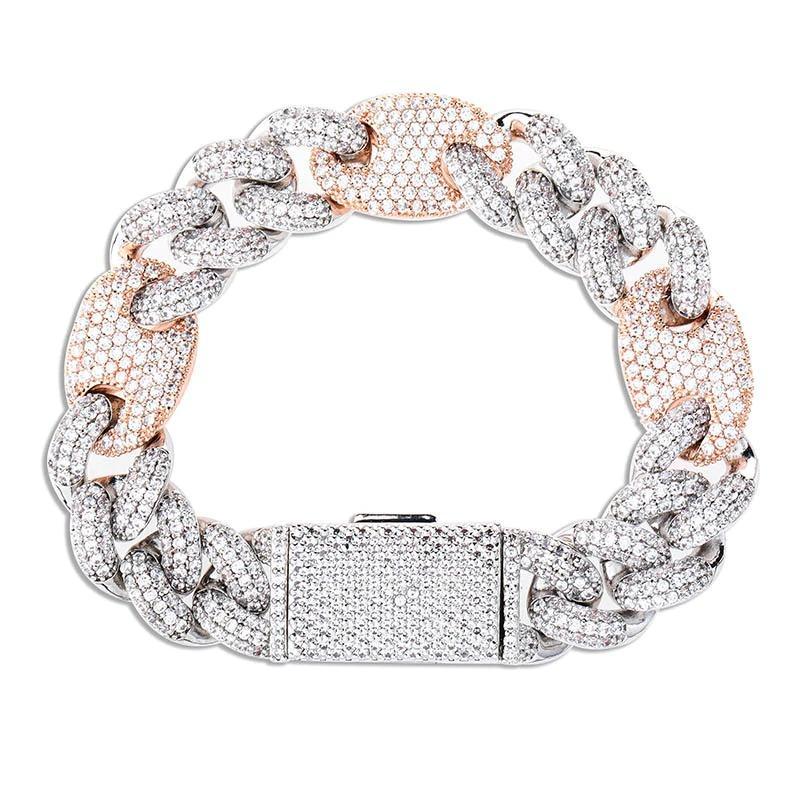 16mm Cuban G - link Bracelet 18K - ICECI