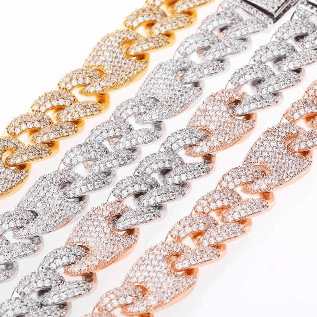 16mm Cuban G - link Bracelet 18K - ICECI