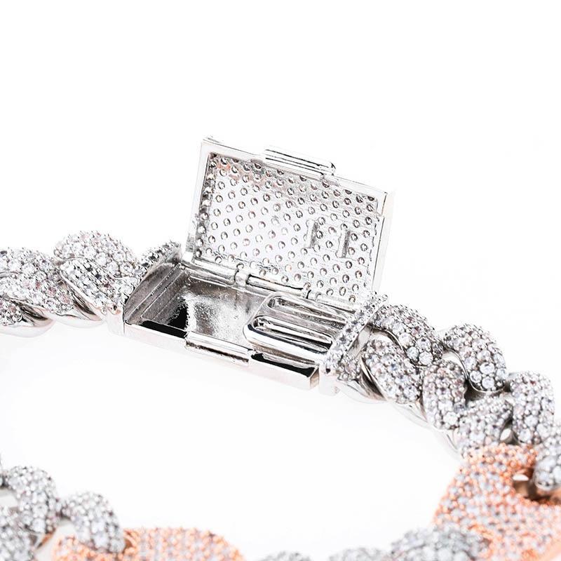 16mm Cuban G - link Bracelet 18K - ICECI