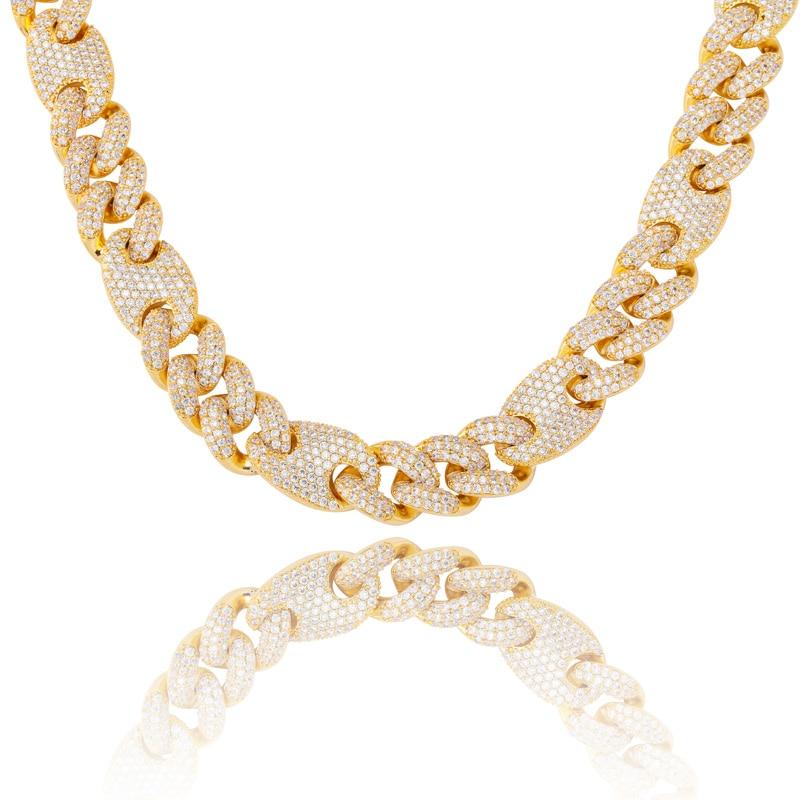 16mm Cuban G - link Chain 18K - ICECI