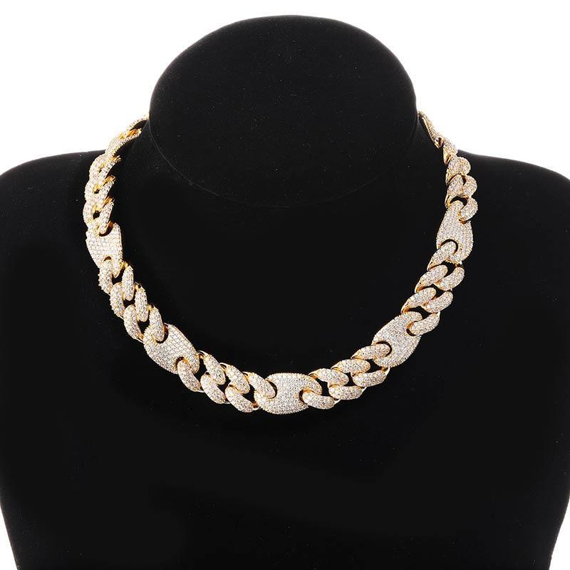 16mm Cuban G - link Chain 18K - ICECI