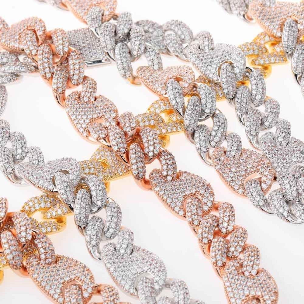 16mm Cuban G - link Chain 18K - ICECI