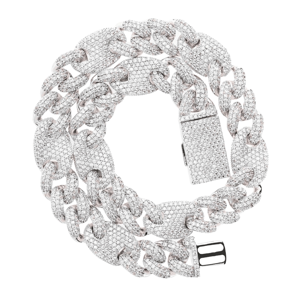 16mm Cuban G - link Chain 18K - ICECI