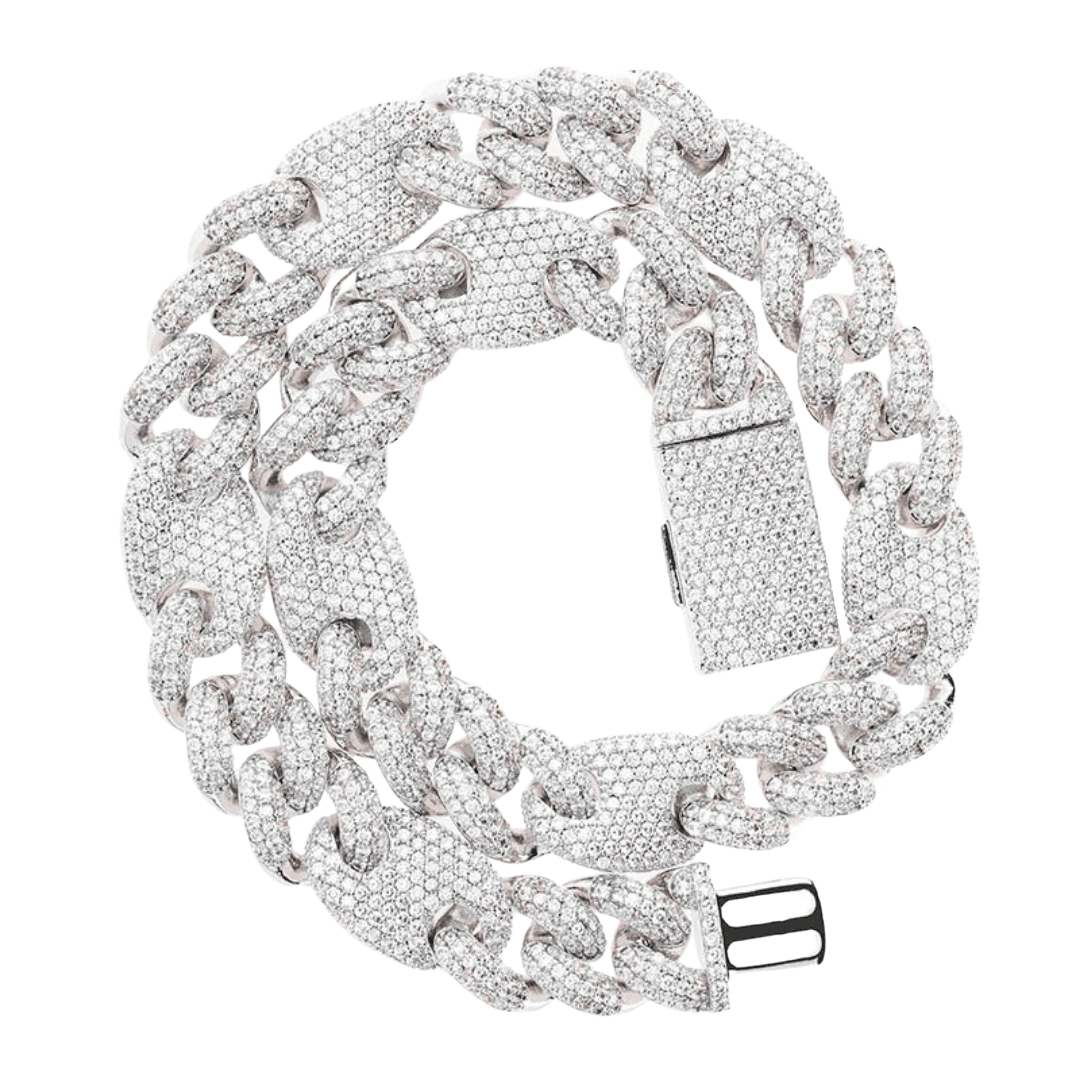 16mm Cuban G - link Chain 18K - ICECI