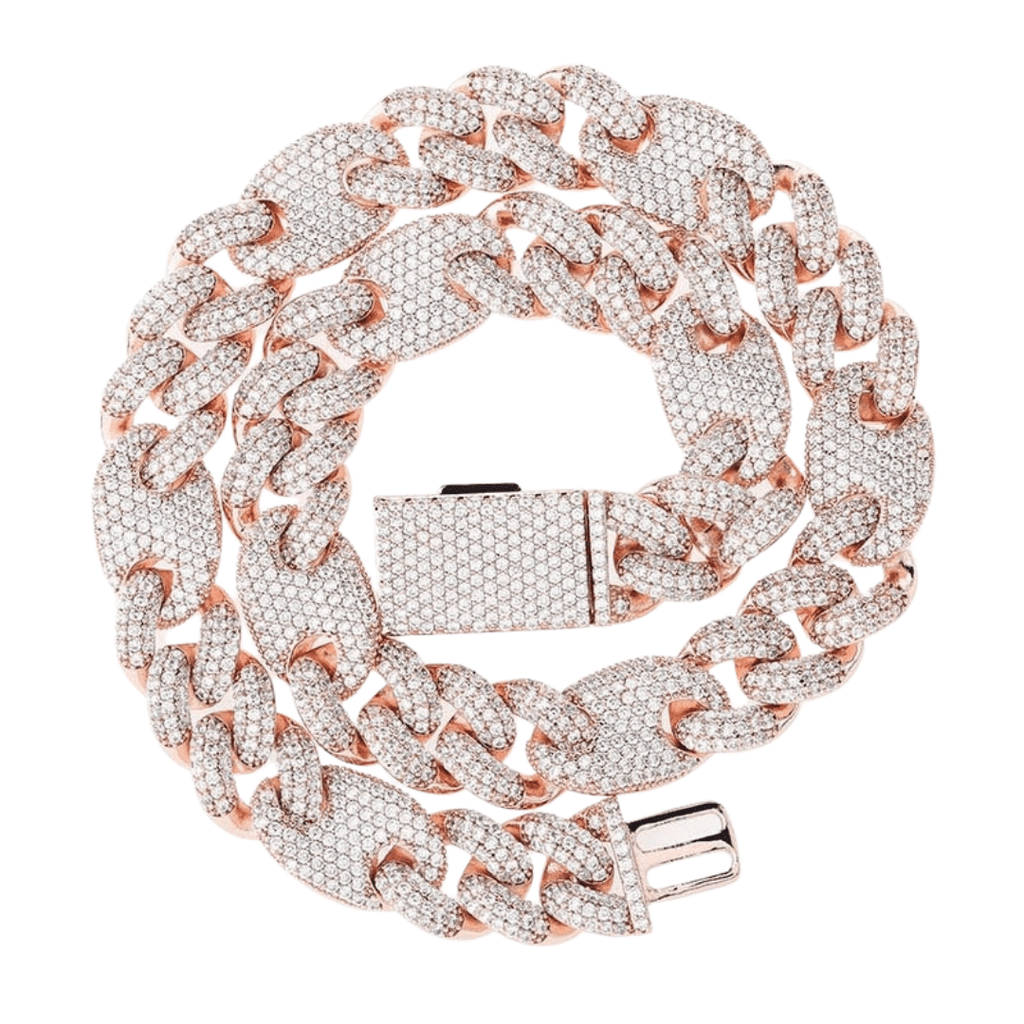 16mm Cuban G - link Chain 18K - ICECI