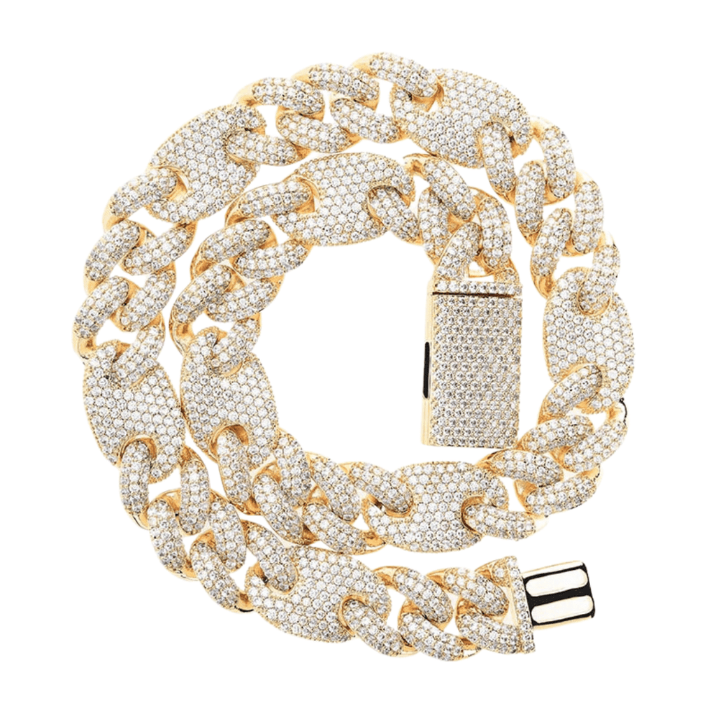 16mm Cuban G - link Chain 18K - ICECI