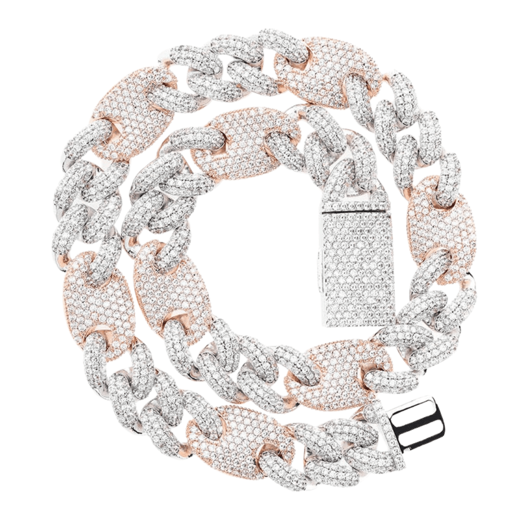 16mm Cuban G - link Chain 18K - ICECI