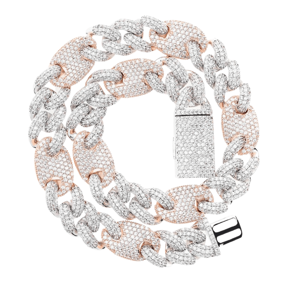 16mm Cuban G - link Chain 18K - ICECI