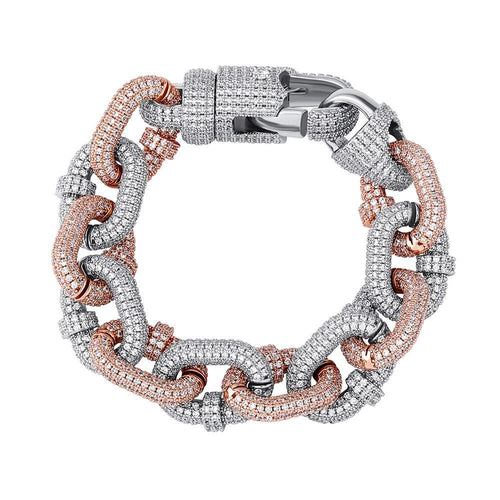 17mm Carabiner Clip Bracelet 14K - ICECI