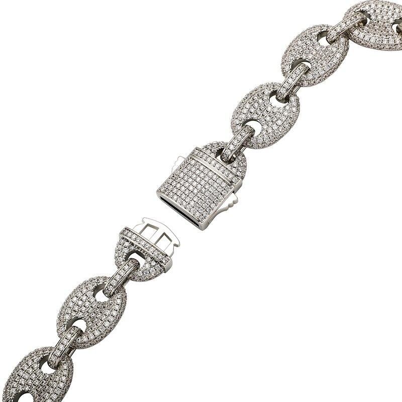 17mm Coffee Bean Link Chain 14K - ICECI