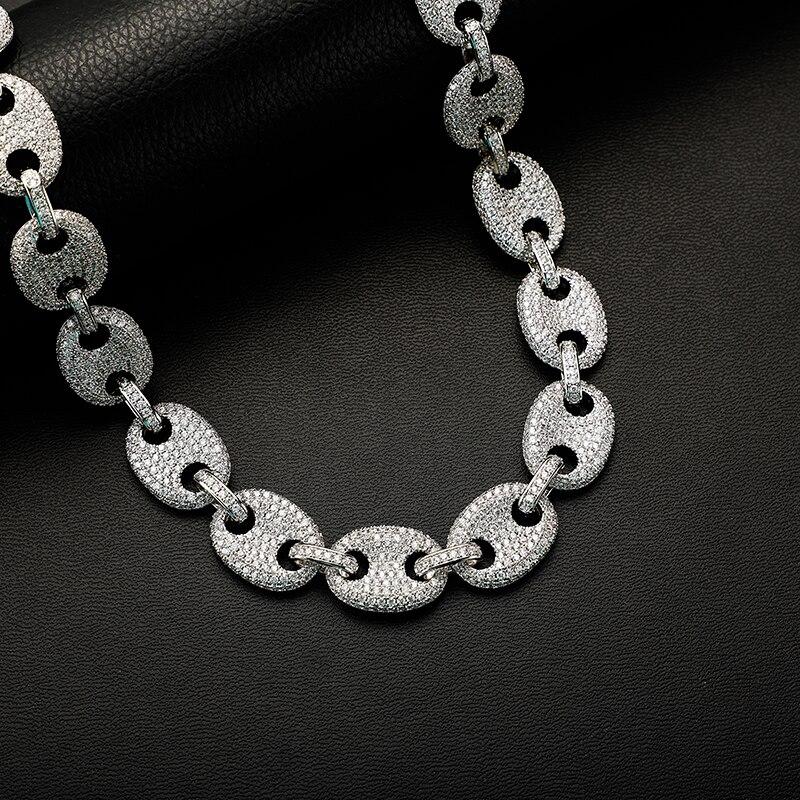 17mm Coffee Bean Link Chain 14K - ICECI