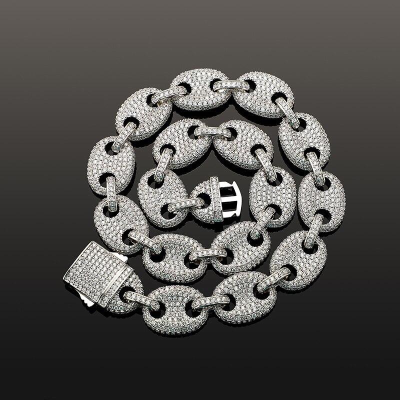 17mm Coffee Bean Link Chain 14K - ICECI