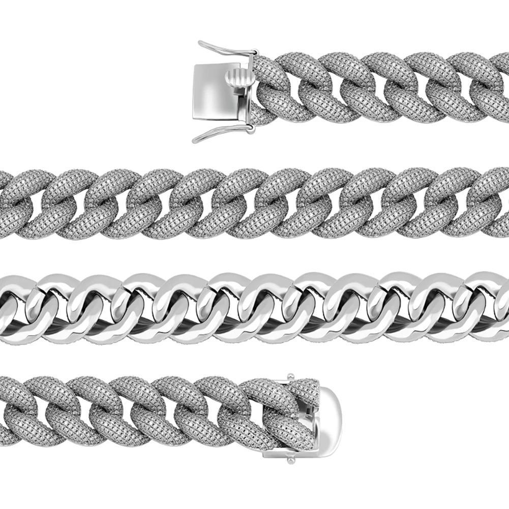 18mm Iced Cuban Link Bracelet 14K - ICECI