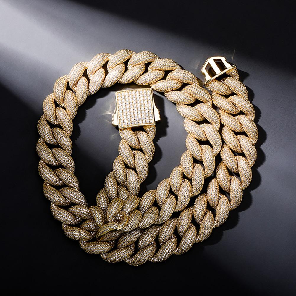 18mm Iced Cuban Link Chain 14K - ICECI