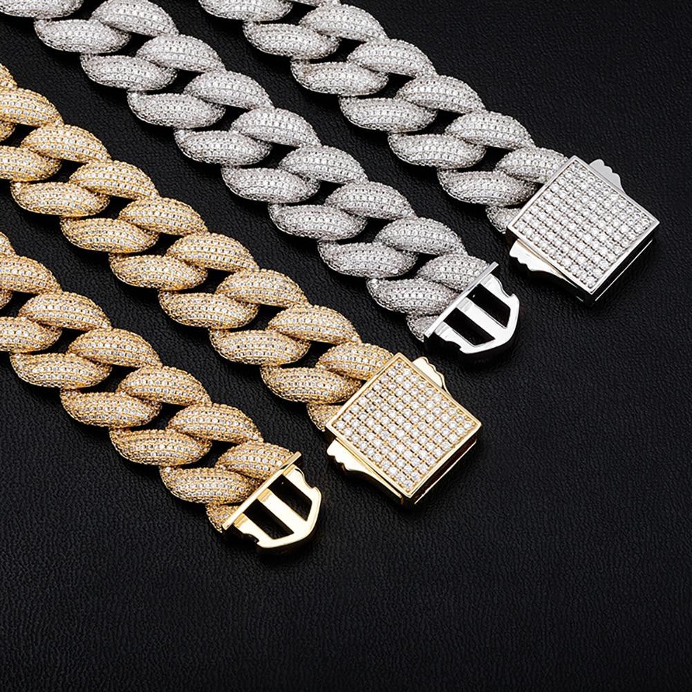 18mm Iced Cuban Link Chain 14K - ICECI
