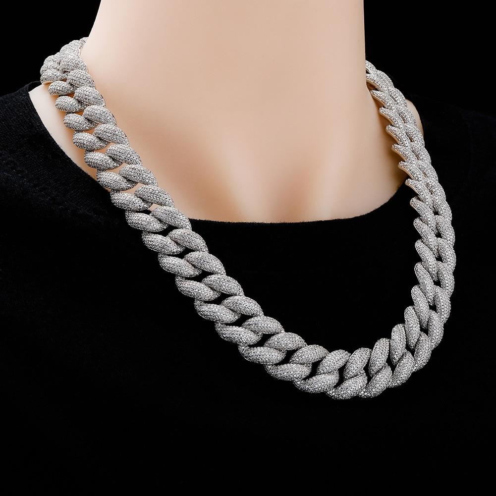 18mm Iced Cuban Link Chain 14K - ICECI