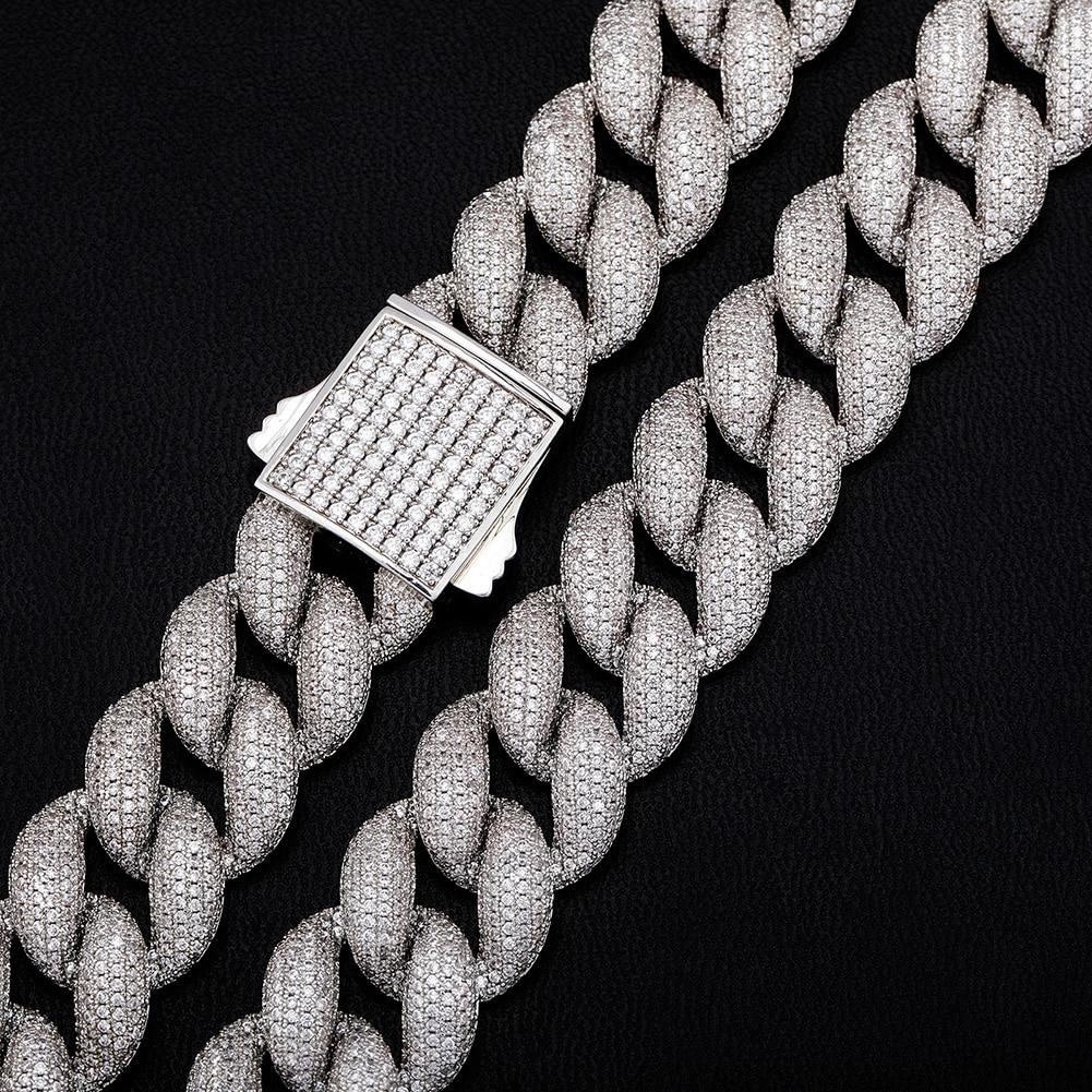 18mm Iced Cuban Link Chain 14K - ICECI