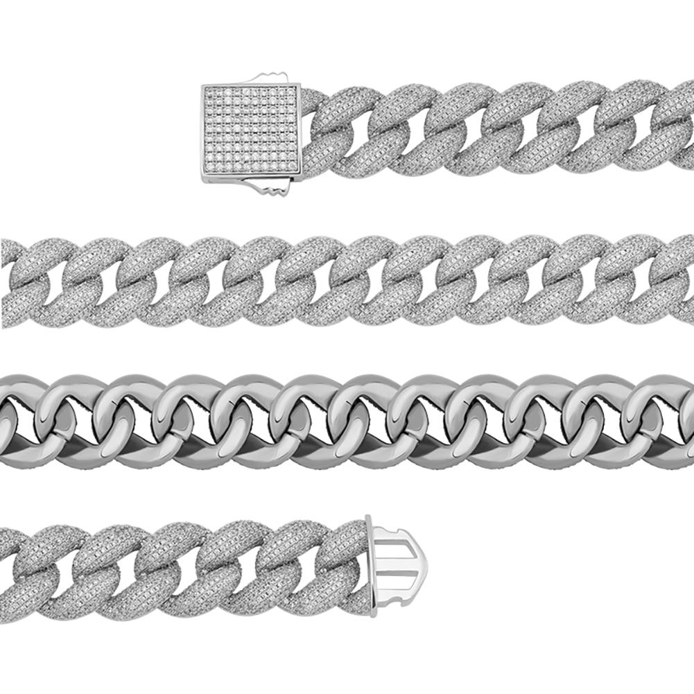 18mm Iced Cuban Link Chain 14K - ICECI