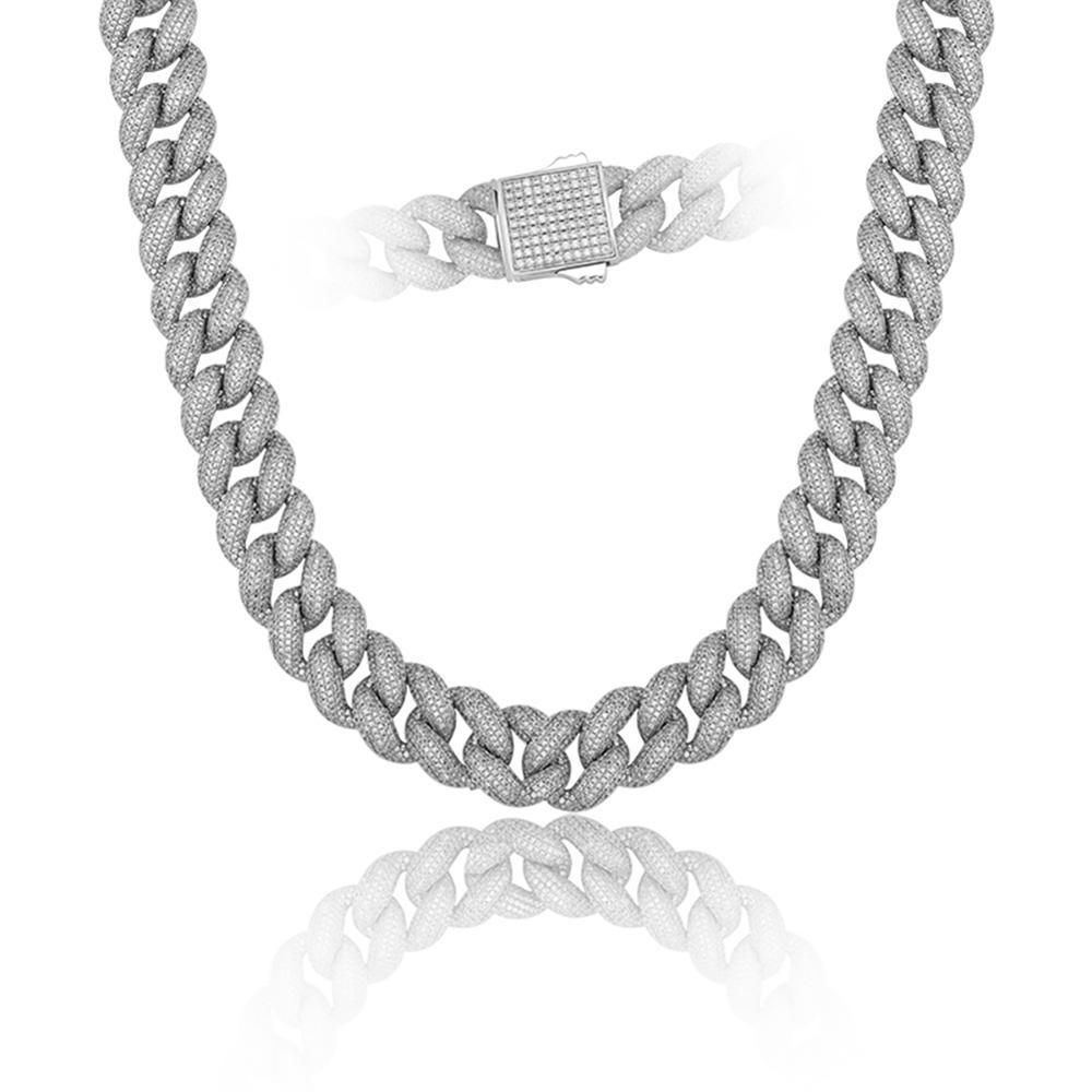 18mm Iced Cuban Link Chain 14K - ICECI