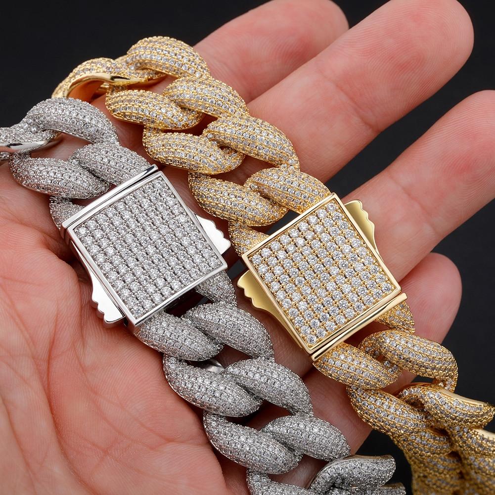 18mm Iced Cuban Link Chain 14K - ICECI