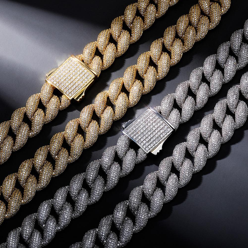 18mm Iced Cuban Link Chain 14K - ICECI