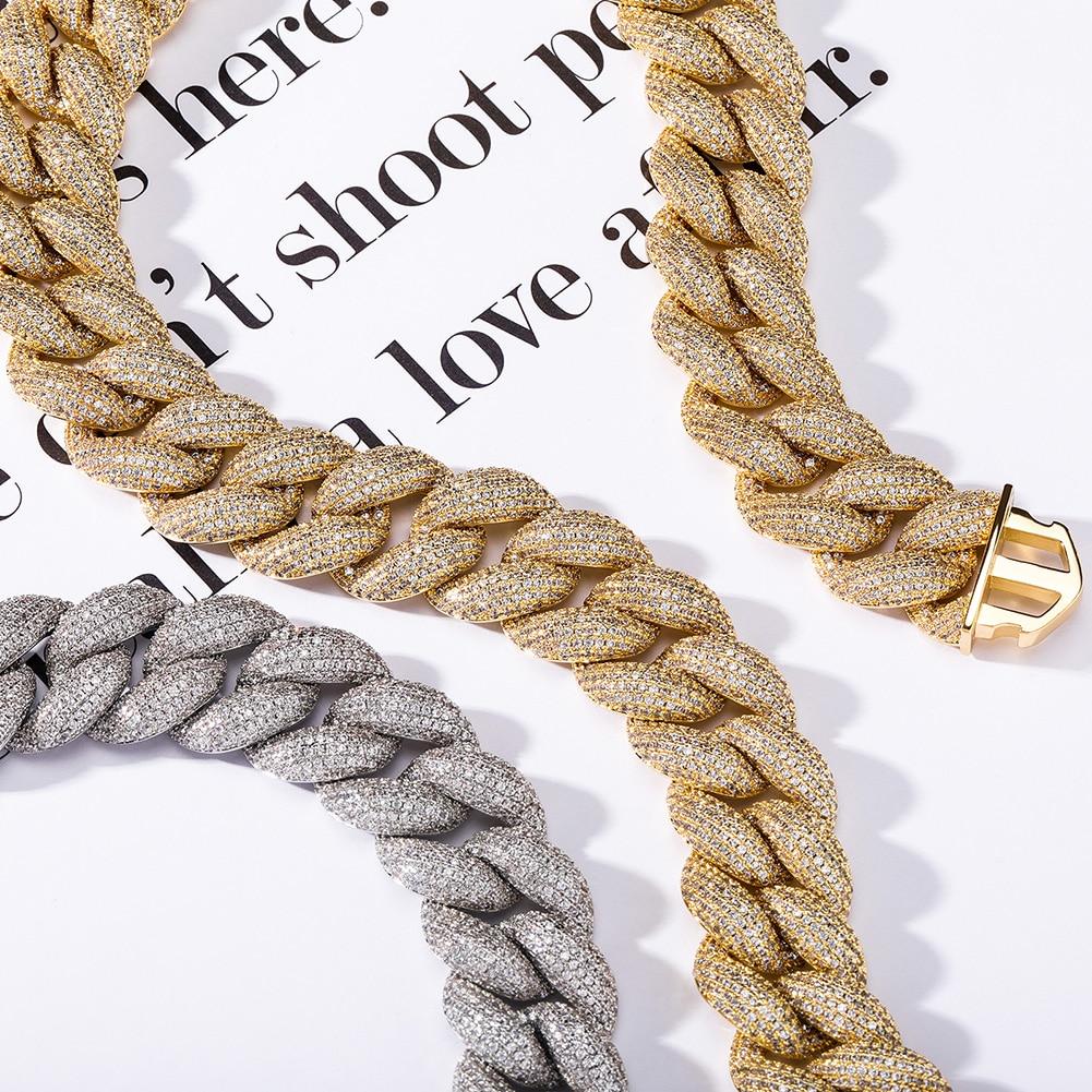 18mm Iced Cuban Link Chain 14K - ICECI
