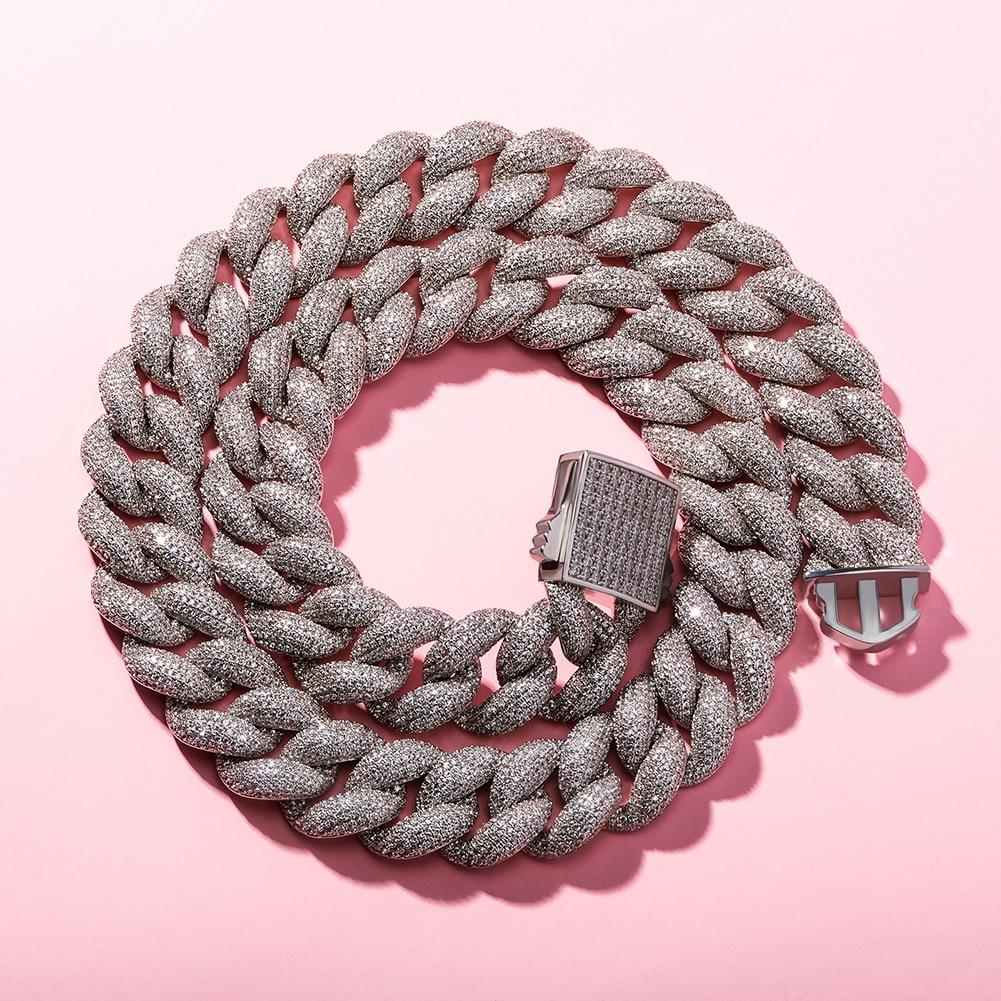 18mm Iced Cuban Link Chain 14K - ICECI