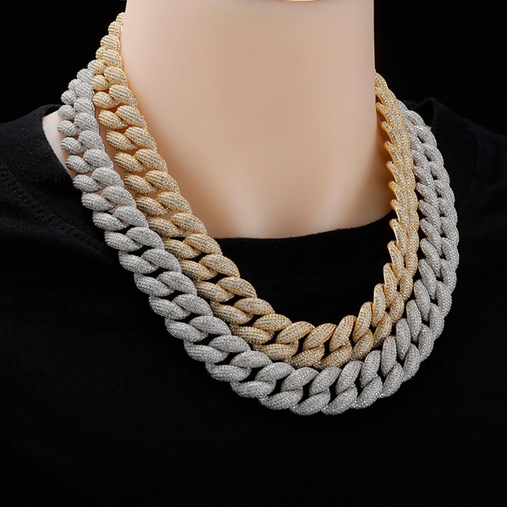 18mm Iced Cuban Link Chain 14K - ICECI