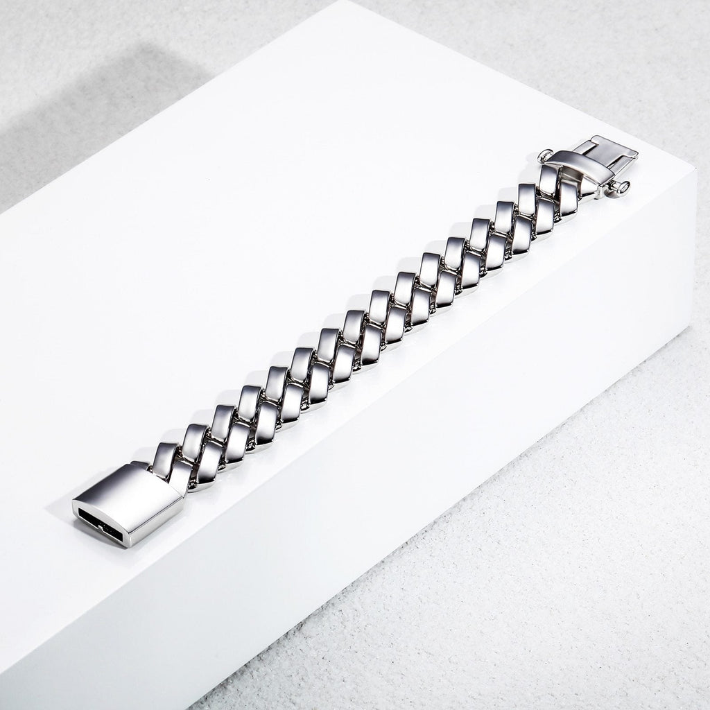 18mm Prong Link Bracelet 14K - ICECI