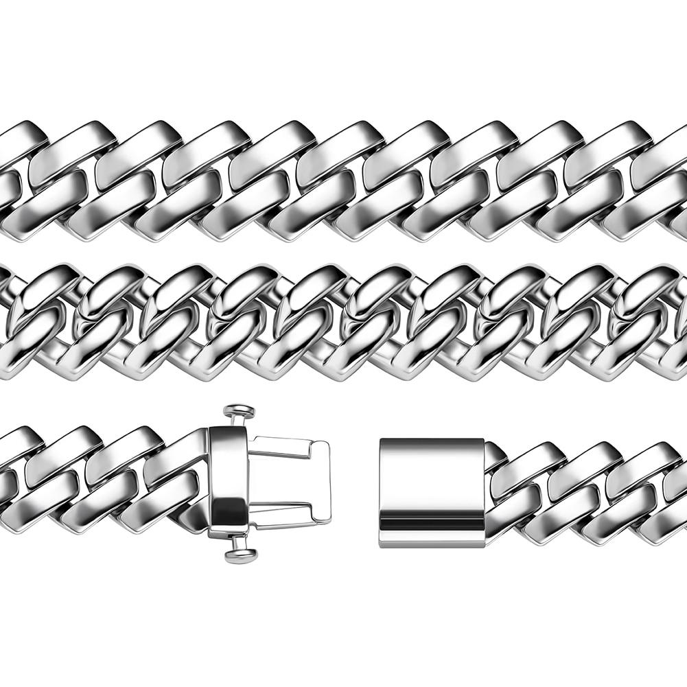 18mm Prong Link Bracelet 14K - ICECI