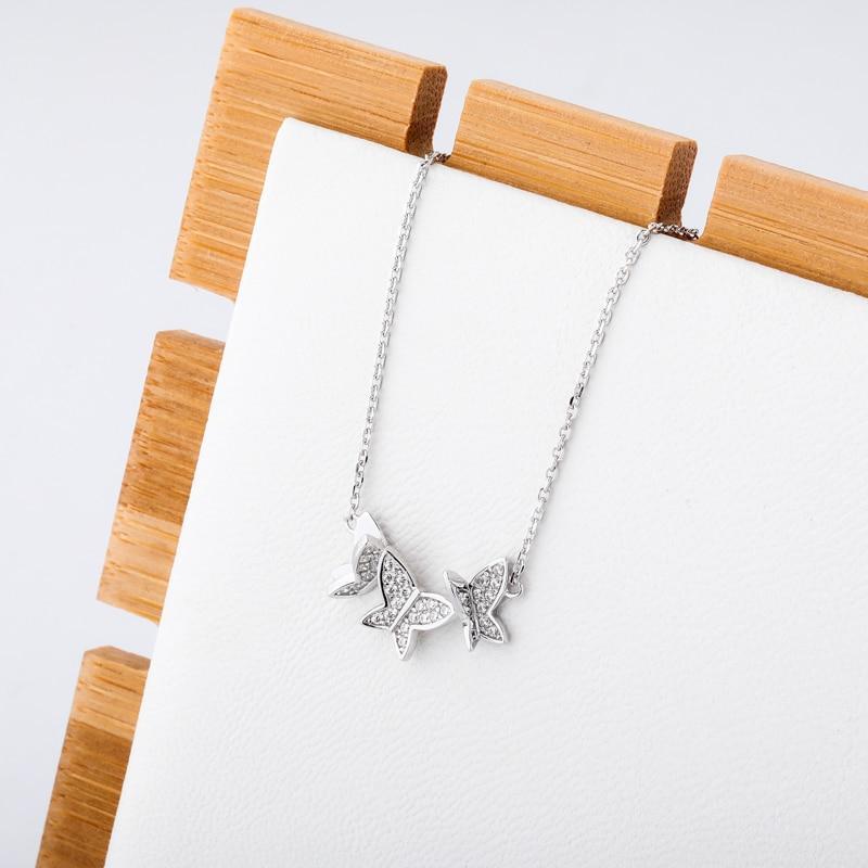 3 Butterfly Pendant 14K x Sterling Silver - ICECI